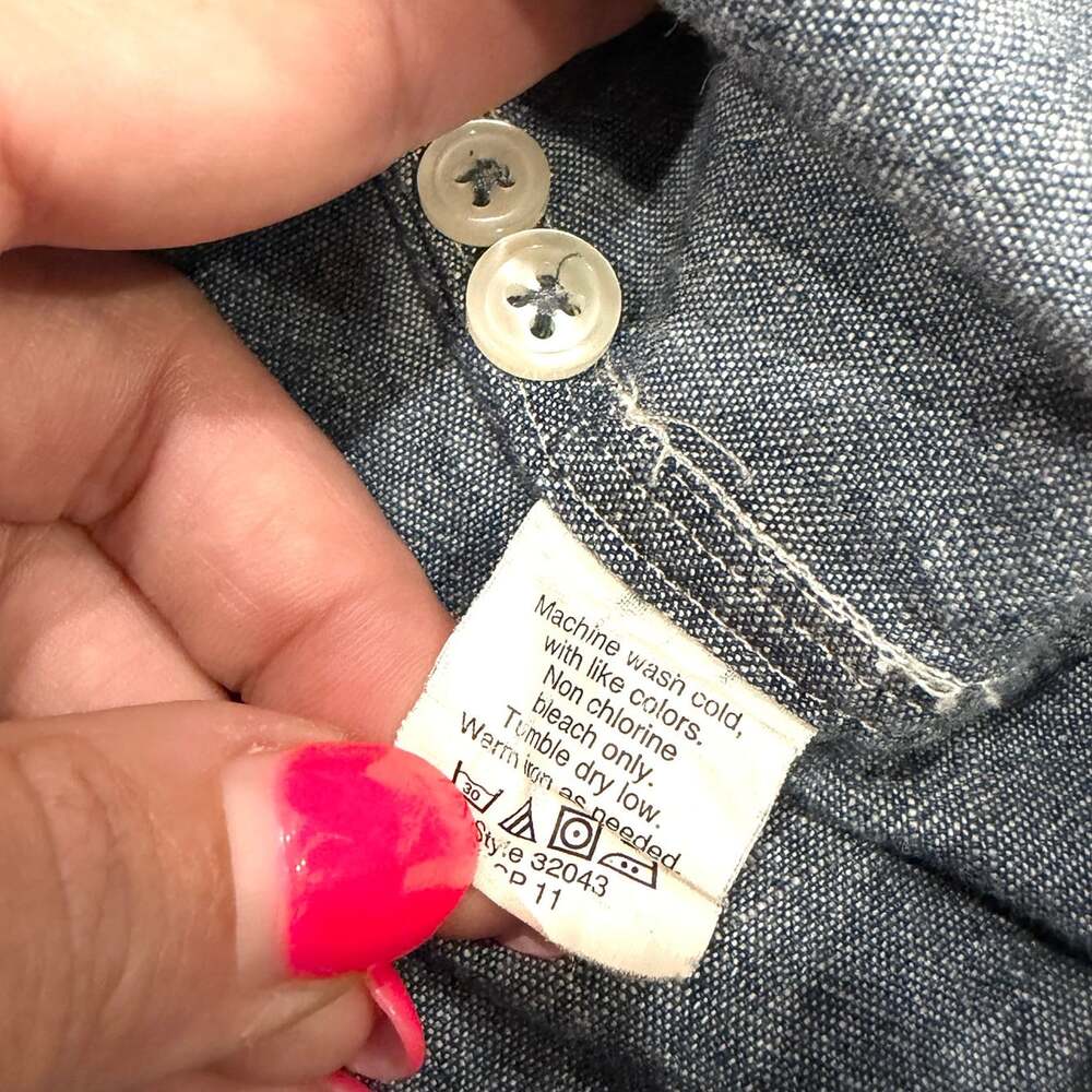 J. Crew The Perfect Shirt Chambray Button Down Long Sleeve Shirt - Picture 4 of 7